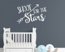 Shoot for the Stars with Arrow Wall Quote